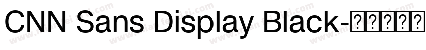 CNN Sans Display Black字体转换